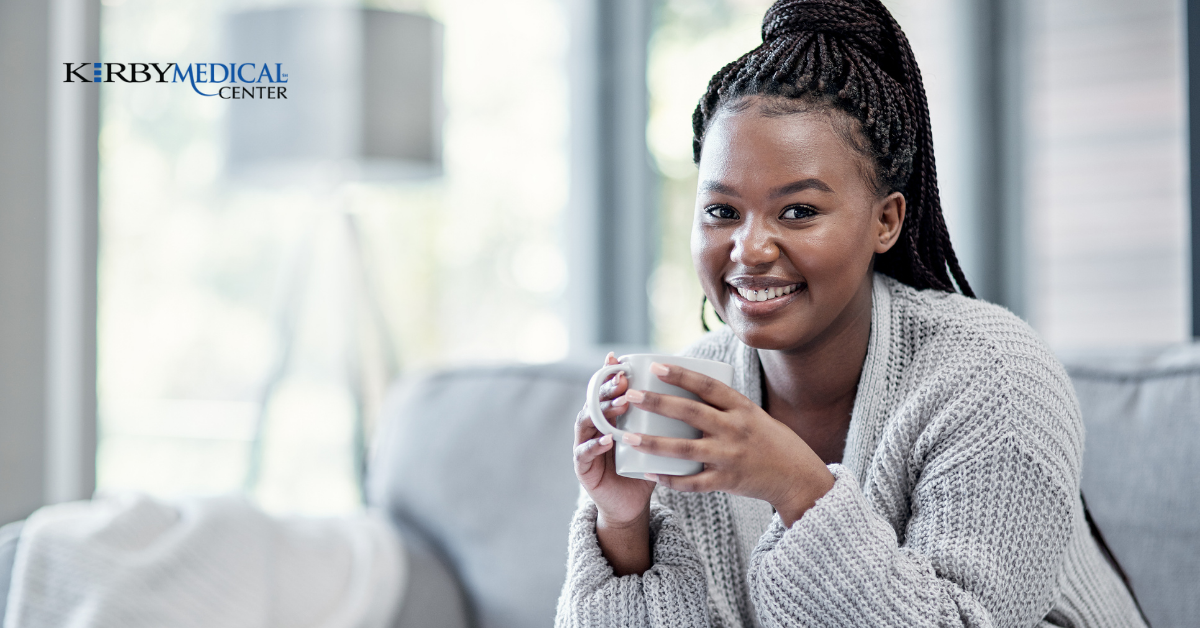 Woman smiling